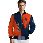 detroit tigers urban mark navy bomber jacket best selling