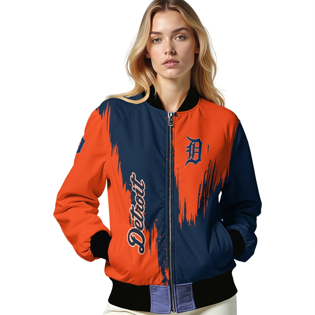 detroit tigers urban mark navy bomber jacket latest model detroit tigers urban mark navy bomber jacket latest model
