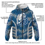 drake bulldogs dynamic heat wave blue windbreaker jacket best selling