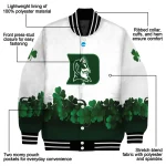 duke blue devils clovers pattern white green varsity jacket best selling