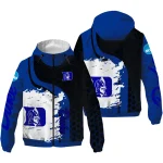 duke blue devils grid streak blue black windbreaker jacket best selling