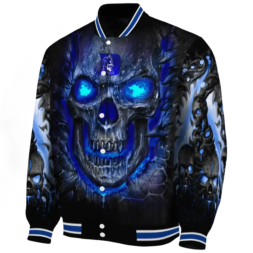 duke blue devils inferno skull blue black varsity jacket best selling duke blue devils inferno skull blue black varsity jacket best selling