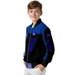 duke blue devils intricate skull blue black bomber jacket best selling