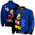 duke blue devils mickey mouse blue bomber jacket best selling