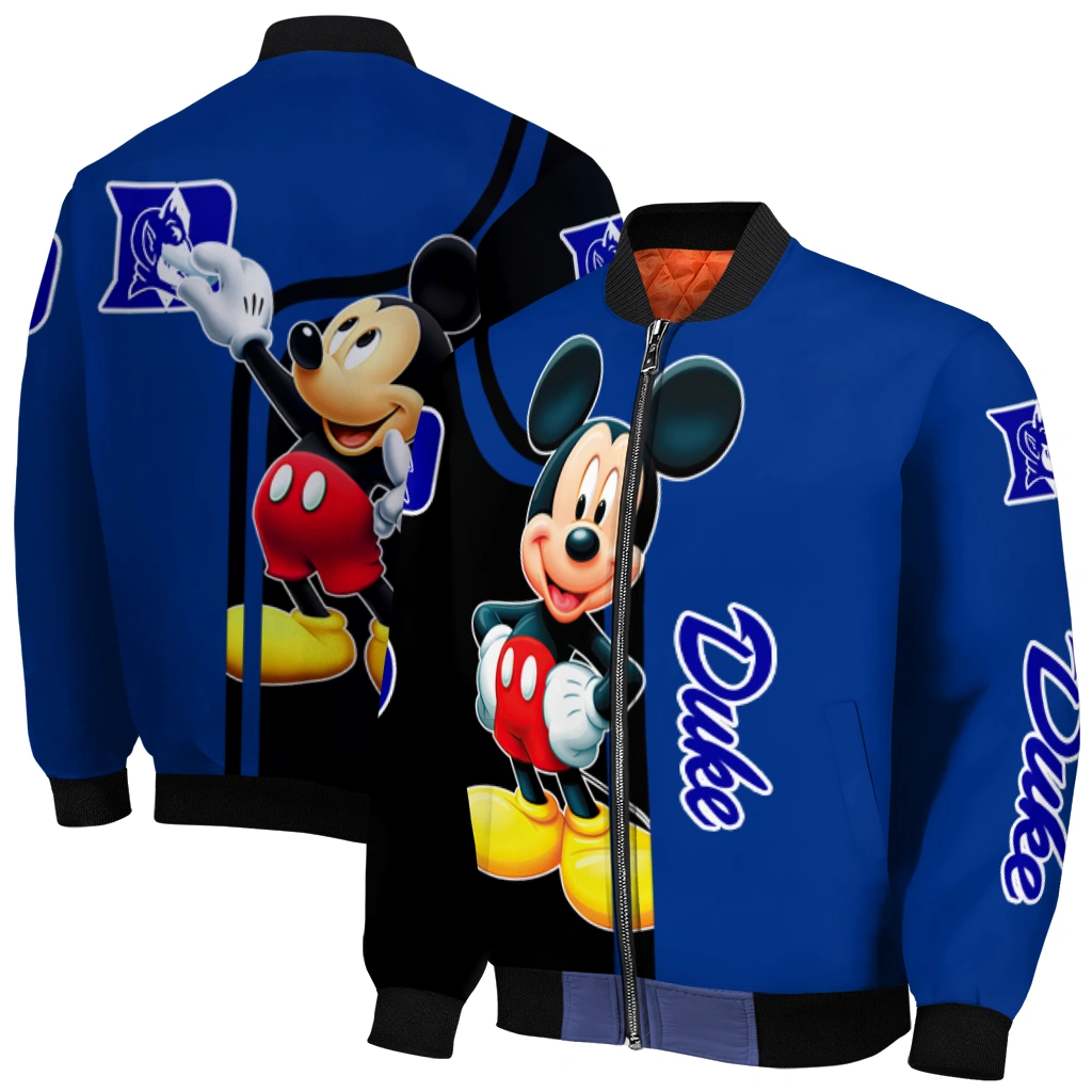 duke blue devils mickey mouse blue bomber jacket best selling duke blue devils mickey mouse blue bomber jacket best selling