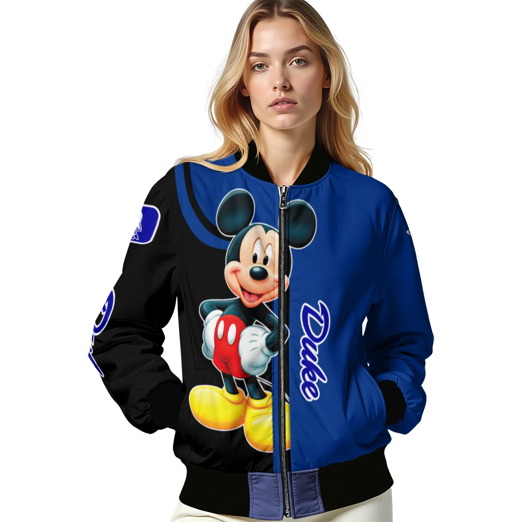 duke blue devils mickey mouse blue bomber jacket latest model duke blue devils mickey mouse blue bomber jacket latest model
