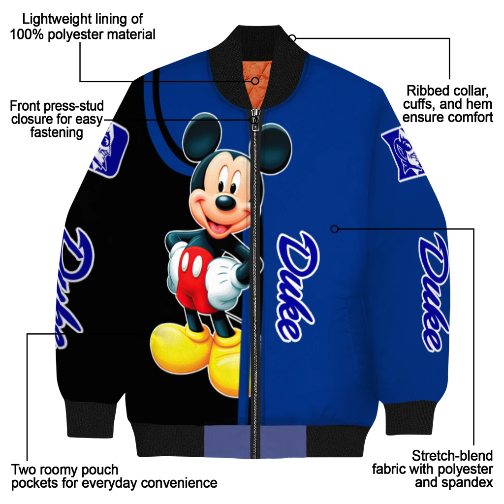 duke blue devils mickey mouse blue bomber jacket new arrival duke blue devils mickey mouse blue bomber jacket new arrival