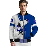 duke blue devils snoopy attitude blue bomber jacket best selling