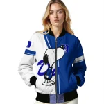 duke blue devils snoopy attitude blue bomber jacket best selling