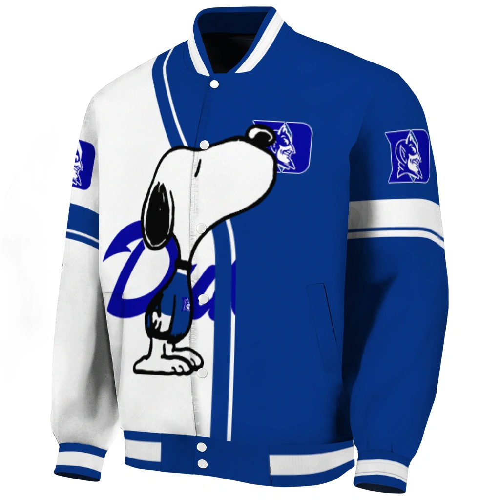 duke blue devils snoopy attitude blue varsity jacket best selling duke blue devils snoopy attitude blue varsity jacket best selling