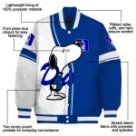 duke blue devils snoopy attitude blue varsity jacket best selling