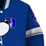 duke blue devils snoopy attitude blue varsity jacket best selling