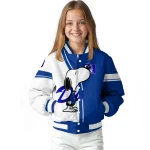 duke blue devils snoopy attitude blue varsity jacket best selling