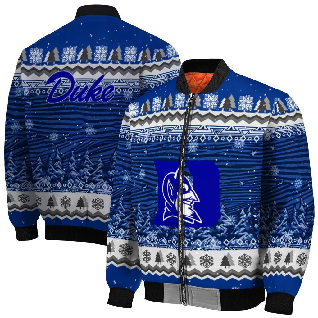 duke blue devils snowy pines blue bomber jacket best selling duke blue devils snowy pines blue bomber jacket best selling
