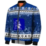 duke blue devils snowy pines blue bomber jacket best selling