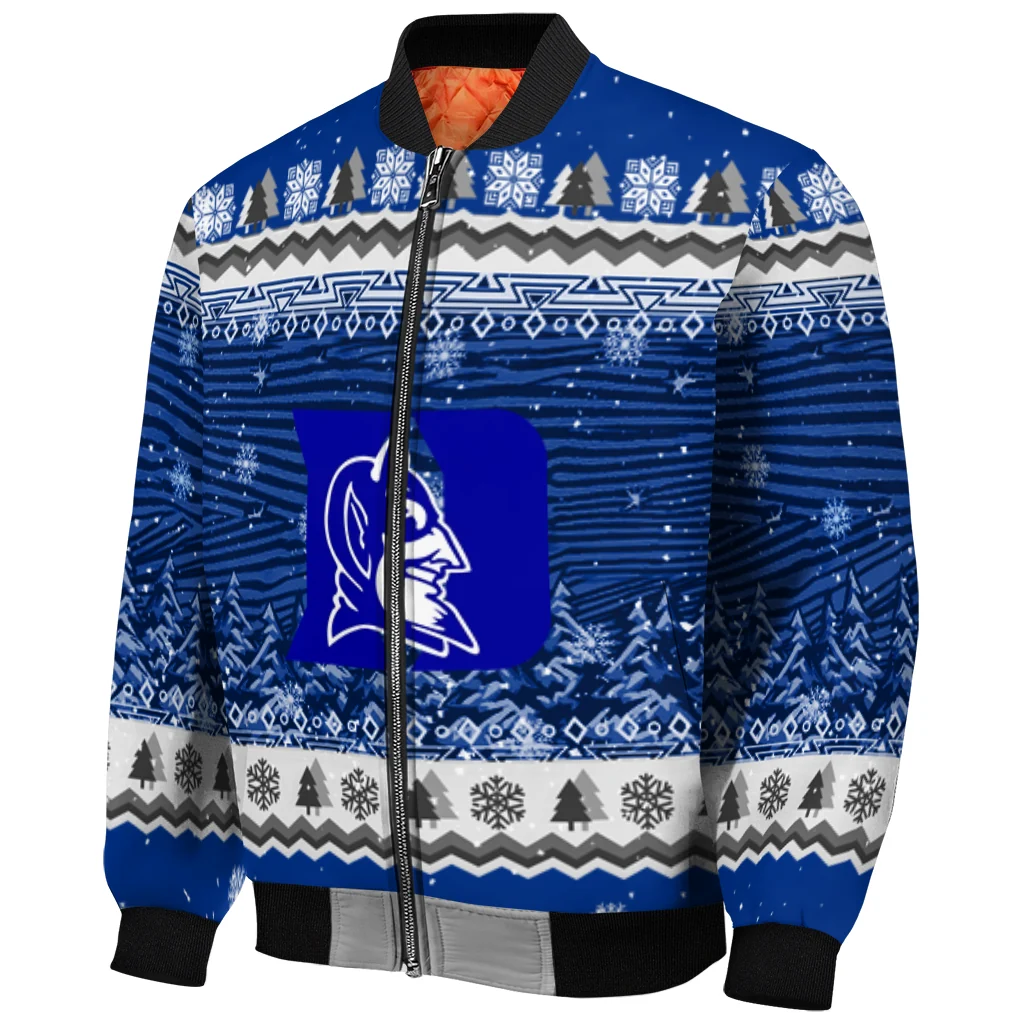 duke blue devils snowy pines blue bomber jacket fashion forward duke blue devils snowy pines blue bomber jacket fashion forward