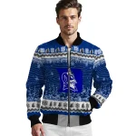 duke blue devils snowy pines blue bomber jacket best selling