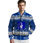 duke blue devils snowy pines blue varsity jacket best selling