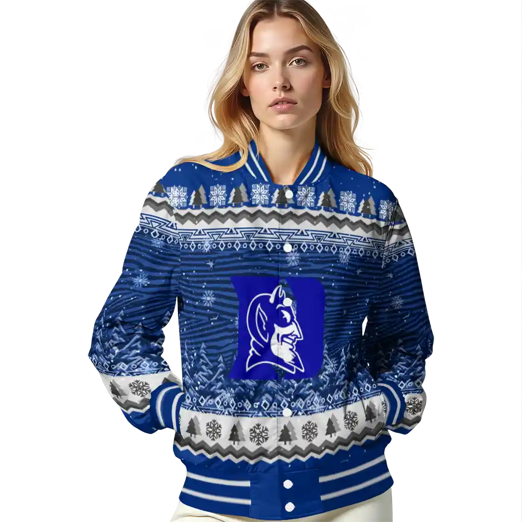 duke blue devils snowy pines blue varsity jacket latest model duke blue devils snowy pines blue varsity jacket latest model