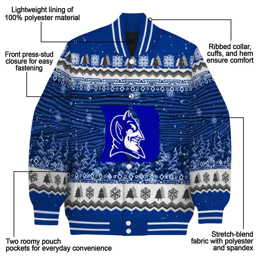 duke blue devils snowy pines blue varsity jacket new arrival duke blue devils snowy pines blue varsity jacket new arrival
