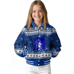duke blue devils snowy pines blue varsity jacket best selling