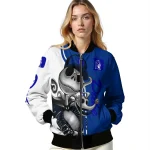 duke blue devils spooky grin blue bomber jacket best selling