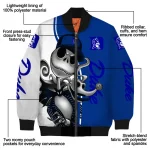 duke blue devils spooky grin blue bomber jacket best selling