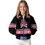 east carolina pirates pink ribbon black pink bomber jacket best selling