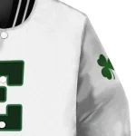 eastern michigan eagles clovers pattern white green varsity jacket best selling
