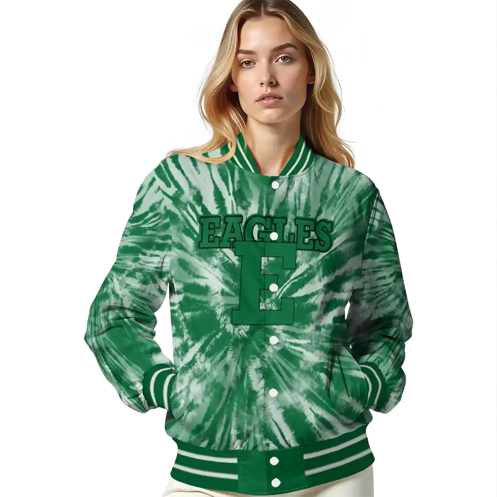 eastern michigan eagles dynamic rings green varsity jacket latest model eastern michigan eagles dynamic rings green varsity jacket latest model