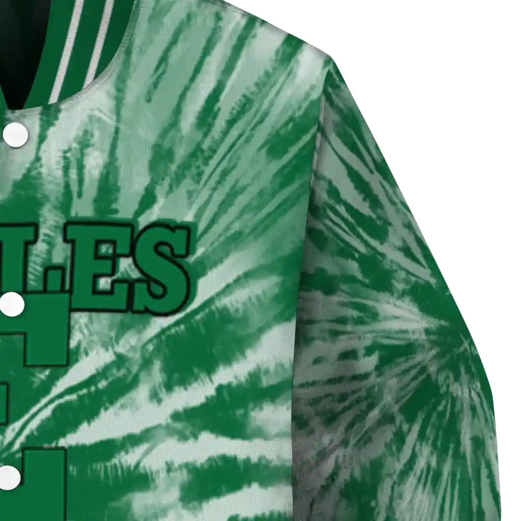 eastern michigan eagles dynamic rings green varsity jacket premium grade eastern michigan eagles dynamic rings green varsity jacket premium grade