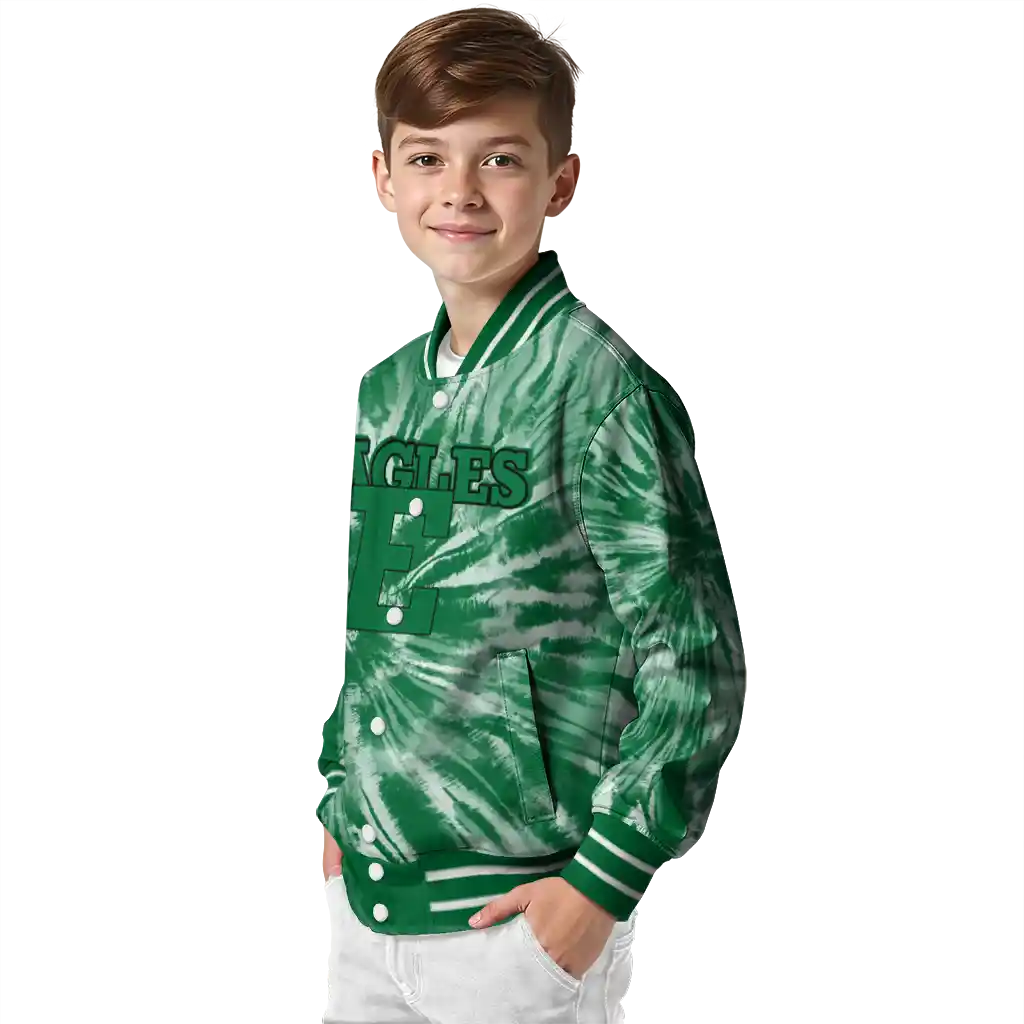 eastern michigan eagles dynamic rings green varsity jacket trendy eastern michigan eagles dynamic rings green varsity jacket trendy