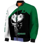 eastern michigan eagles edgy mask green black bomber jacket best selling