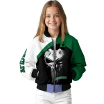 eastern michigan eagles edgy mask green black bomber jacket best selling