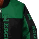 eastern michigan eagles intricate skull green black bomber jacket best selling