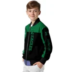eastern michigan eagles intricate skull green black bomber jacket best selling