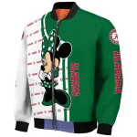 eastern michigan eagles minnie mouse green bomber jacket best selling