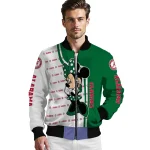 eastern michigan eagles minnie mouse green bomber jacket best selling