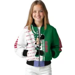 eastern michigan eagles minnie mouse green bomber jacket best selling