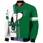 eastern michigan eagles snoopy attitude green bomber jacket best selling
