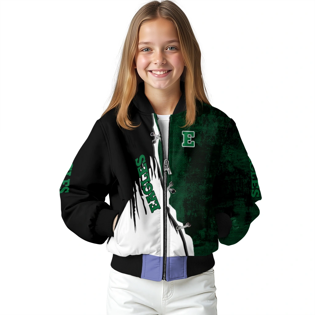 eastern michigan eagles torn texture print green black bomber jacket top rated eastern michigan eagles torn texture print green black bomber jacket top rated