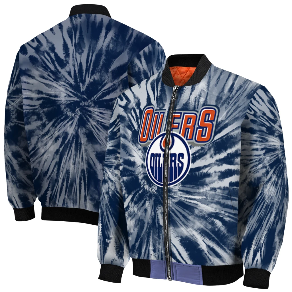 edmonton oilers dynamic rings blue bomber jacket best selling edmonton oilers dynamic rings blue bomber jacket best selling