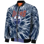 edmonton oilers dynamic rings blue bomber jacket best selling