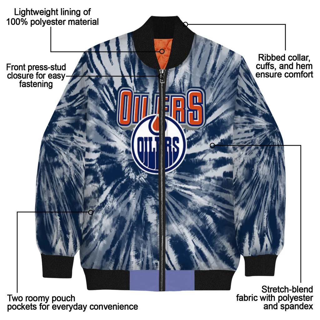 edmonton oilers dynamic rings blue bomber jacket new arrival edmonton oilers dynamic rings blue bomber jacket new arrival