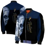 fiu panthers intricate skull blue black bomber jacket best selling