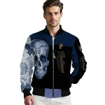 fiu panthers intricate skull blue black bomber jacket best selling