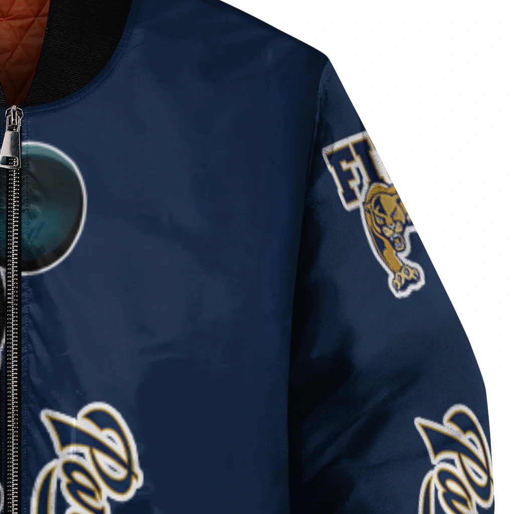 fiu panthers mickey mouse blue bomber jacket premium grade fiu panthers mickey mouse blue bomber jacket premium grade