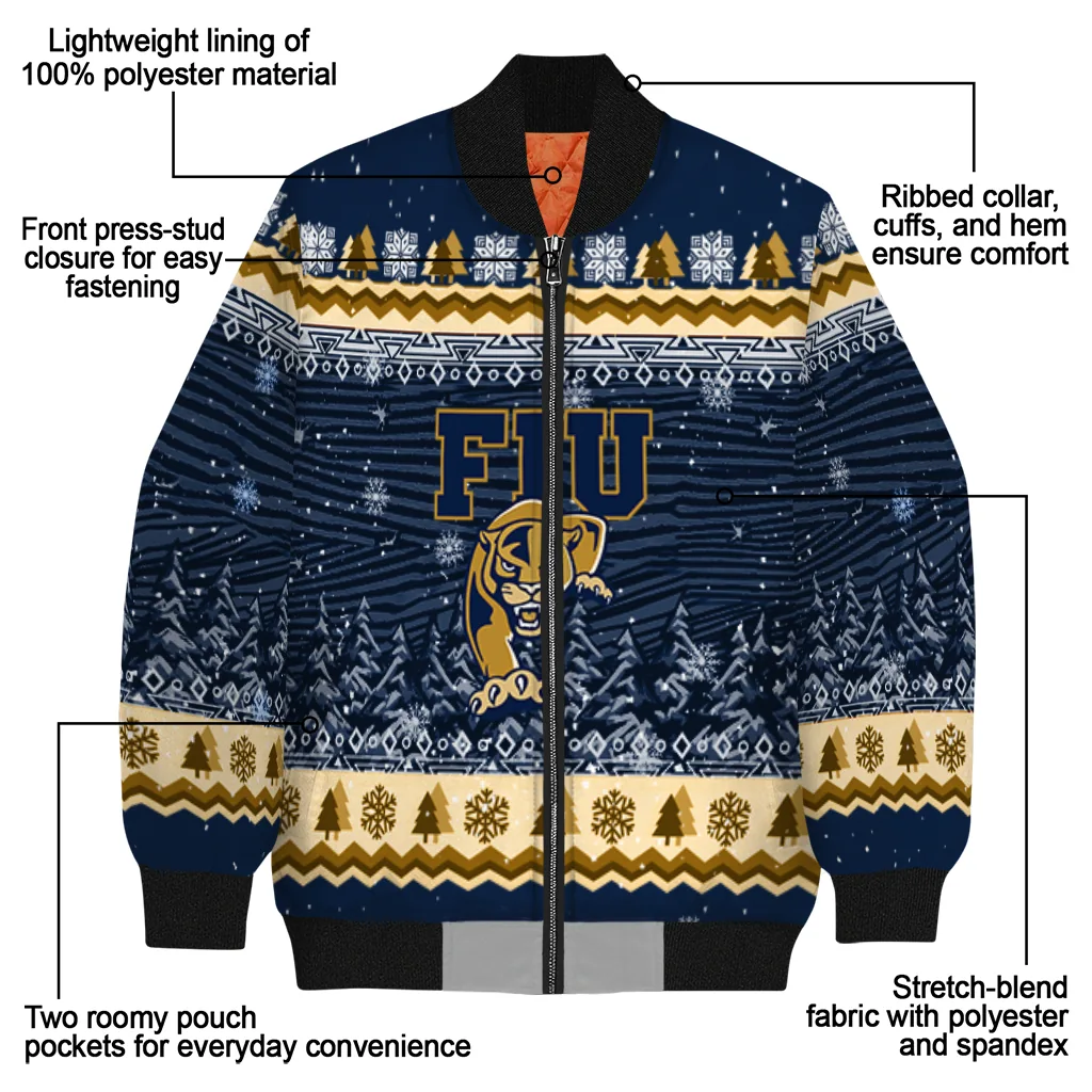 fiu panthers snowy pines blue bomber jacket new arrival fiu panthers snowy pines blue bomber jacket new arrival