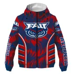 florida atlantic owls dynamic heat wave blue windbreaker jacket best selling