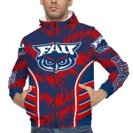florida atlantic owls dynamic heat wave blue windbreaker jacket best selling